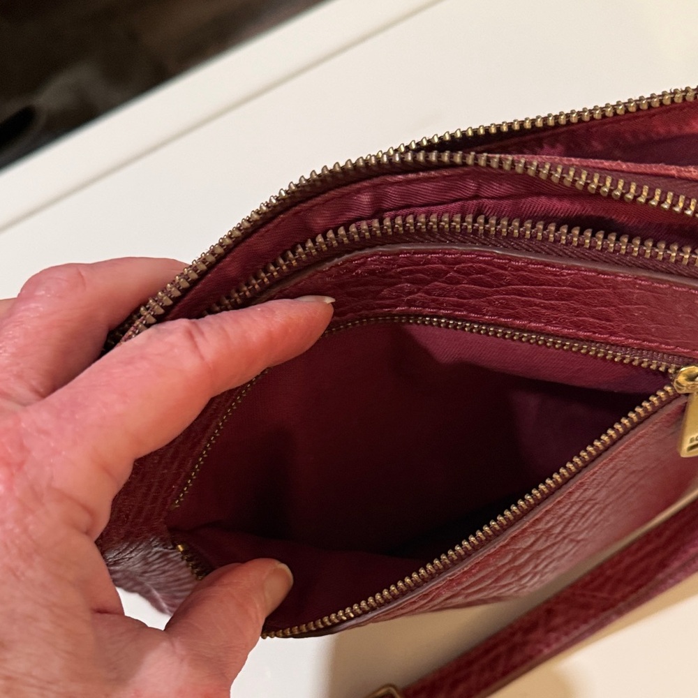 Fossil Women's Piper Toaster Maroon Crossbody Bag - Picture 8 of 11